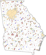 Selected Rural Healthcare Facilities in Georgia