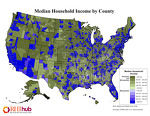 Median Household Income by County