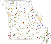 Selected Rural Healthcare Facilities in Missouri